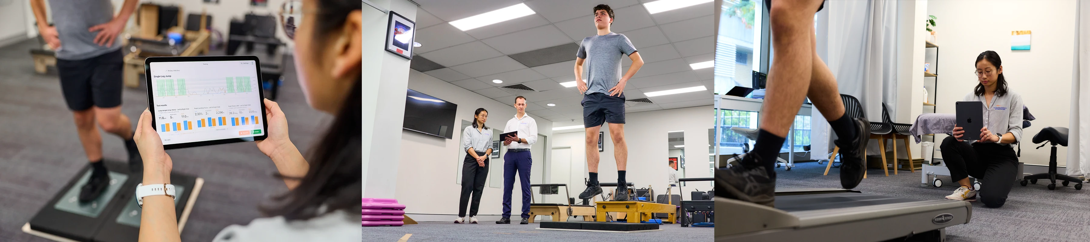 Modern podiatry clinic utilising cutting-edge technology including 3D foot scanning, gait analysis systems, informed by the latest research and evidence-based practice.